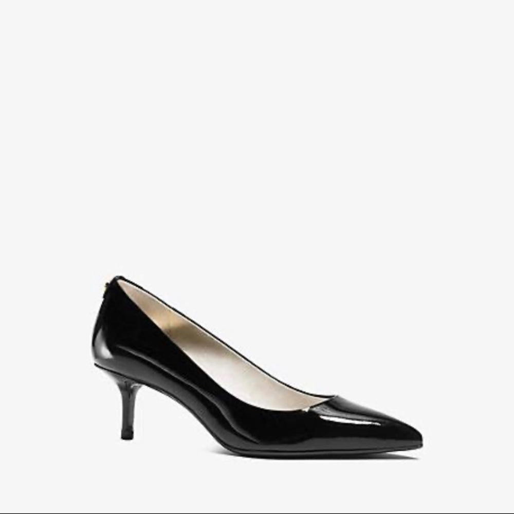 MICHAEL KOR’s  Patent-Leather Kitten-Heel Pump - Picture 2 of 6